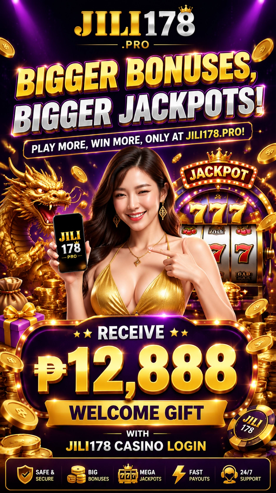 Jili178 homepage visual for Philippines players